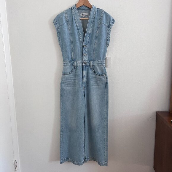 Etica Celestine Wide Leg Jumpsuit in Mountain Air NWT - Picture 1 of 11